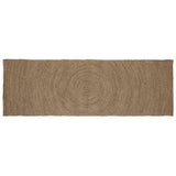 Vidaxl vloerkleden rechthoekig grijs 60 x 300 cm jute