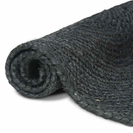 Vidaxl vloerkleden rechthoekig donkergrijs 80 x 150 cm jute
