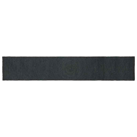 Vidaxl vloerkleden rechthoekig donkergrijs 80 x 400 cm jute