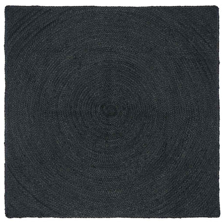 Vidaxl vloerkleden vierkant donkergrijs 160 x 160 cm jute