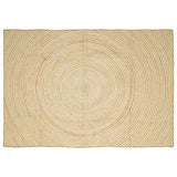 Vidaxl vloerkleed natuurlijk en wit 240 x 340 cm jute