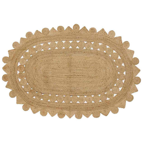 Vidaxl tapijt bruin 205 x 305 cm jute