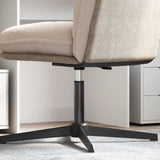 Vidaxl kantoorstoel gascilinder zwart 318-473 mm ijzer