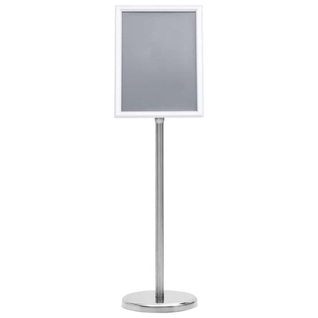 Vidaxl posterstandaards 2 pcs zilver 32.7 x 24 x 108 cm aluminium