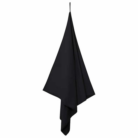 Vidaxl sporthanddoeken 2 pcs zwart 180 x 90 cm polyester en polyamide