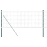 Vidaxl afrasteringspaal 12 pcs groen 70 cm poedergecoat staal