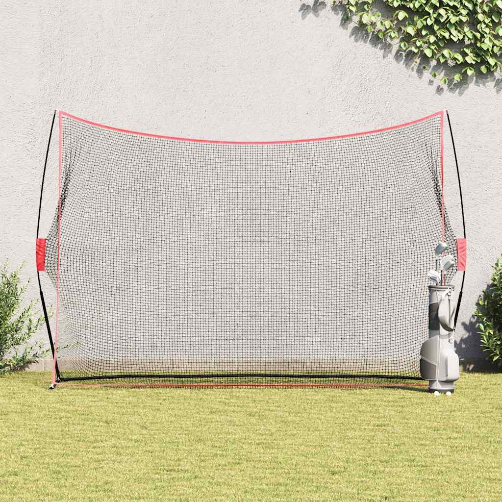 Vidaxl golf trainingshulpmiddel zwart 314 x 92 x 214 cm polyester