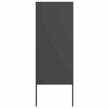 Vidaxl tuin privacy screen zwart 50 x 140 cm koudgewalst staal