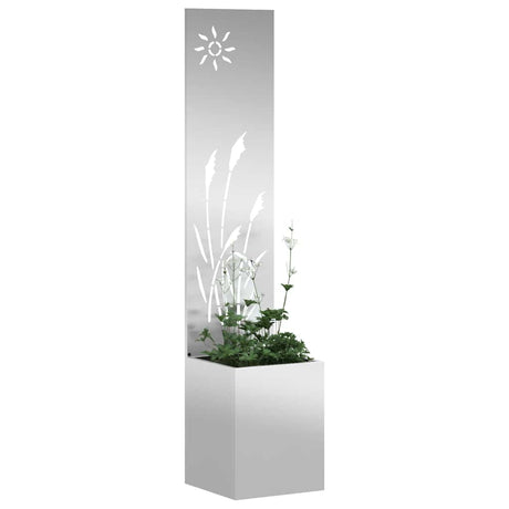 Vidaxl tuin privacy screen zilver 32 x 140 cm gegalvaniseerd staal