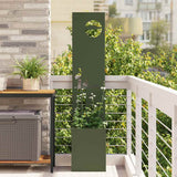 Vidaxl tuin privacy screen olijfgroen 32 x 140 cm koudgewalst staal