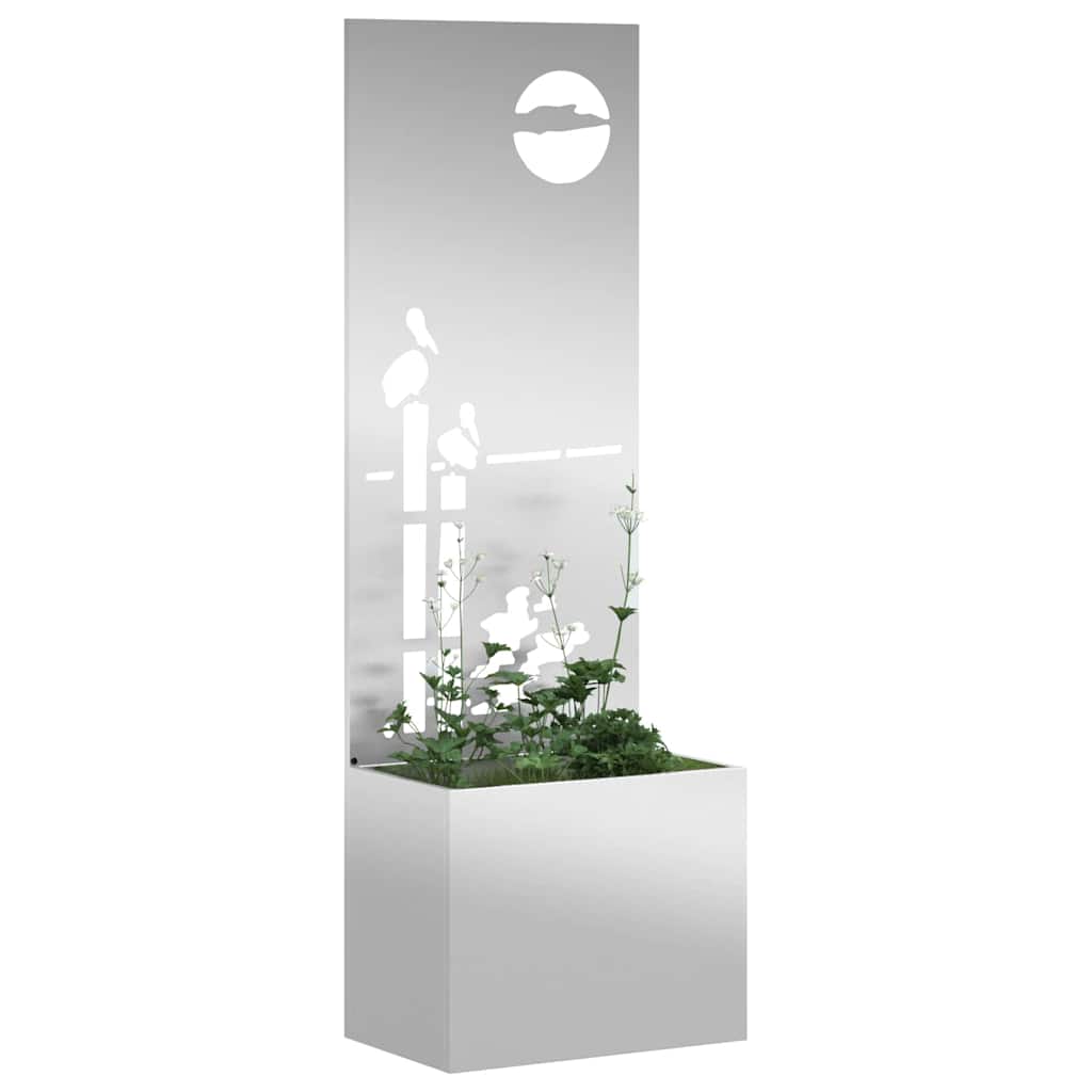 Vidaxl tuin privacy screen fretwerk zilver 50 x 32 x 150 cm