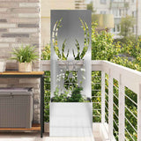 Vidaxl tuin privacy screen zilver 50 x 140 cm gegalvaniseerd staal
