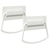 Vidaxl kast handvatten 2 pcs wit 85 x 45 mm metaal