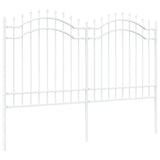 Vidaxl tuinhek wit 240 x 165 cm poedergecoat staal