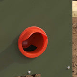Vidaxl kip voerbak olijf groen 40,5 x 25 x 38 cm koudgewalst staal
