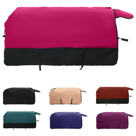 Vidaxl paardendeken roze en zwart 125 cm polyester