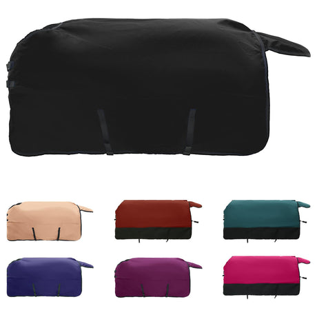Vidaxl paardendeken donkergroen en zwart 105 cm polyester