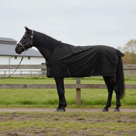 Vidaxl paardendeken donkergroen en zwart 125 cm polyester