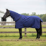 Vidaxl paardendeken donkergroen en zwart 85 cm polyester