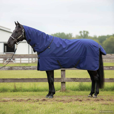 Vidaxl paardendeken donkergroen en zwart 105 cm polyester