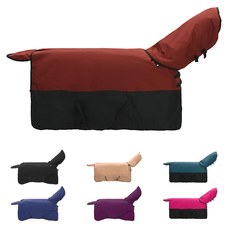 Vidaxl paardendeken donkergroen en zwart 135 cm polyester