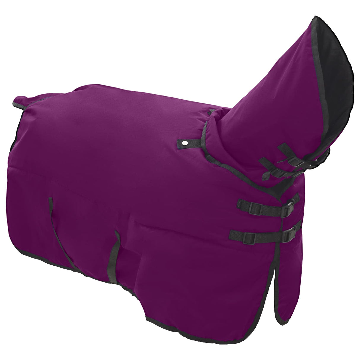Vidaxl paardendeken donkergroen en zwart 95 cm polyester