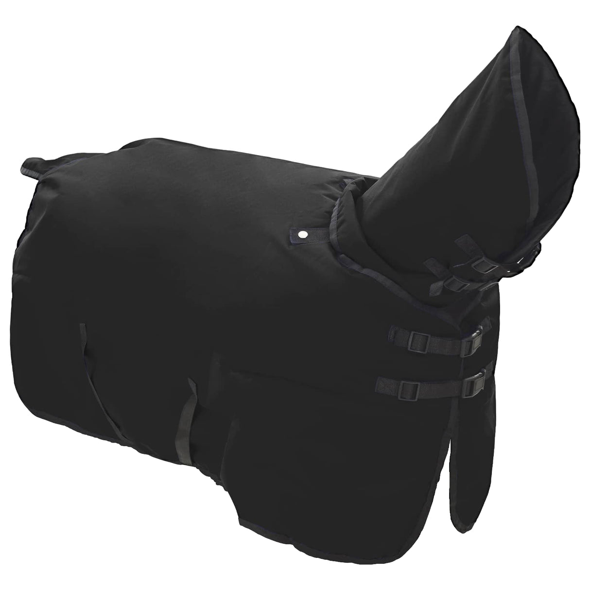 Vidaxl paardendeken donkergroen en zwart 95 cm polyester
