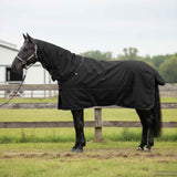 Vidaxl paardendeken donkergroen en zwart 105 cm polyester