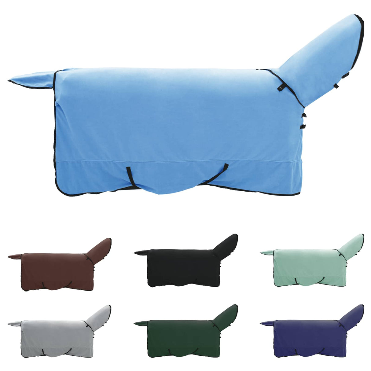 Vidaxl paardendeken volledige aqua polyester