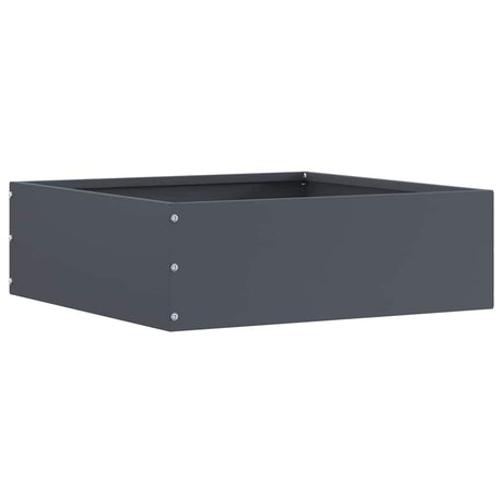 Vidaxl tuinrand 6 pcs antraciet 40 x 40 x 13 cm staal