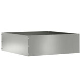 Vidaxl tuinrand 6 pcs zilver 40 x 40 x 13 cm gegalvaniseerd staal