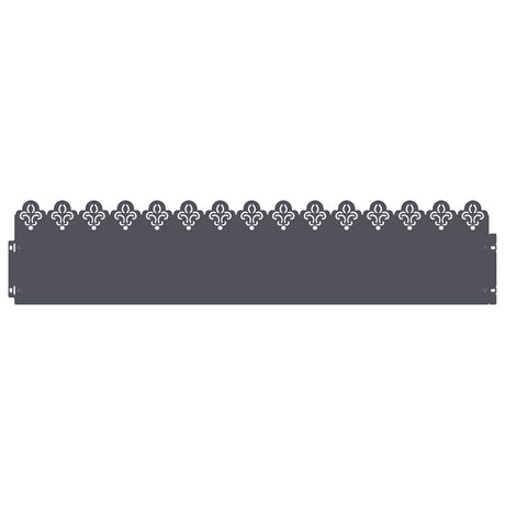 Vidaxl gazonranden 10 pcs antraciet 103 x 0,05 x 22 cm staal