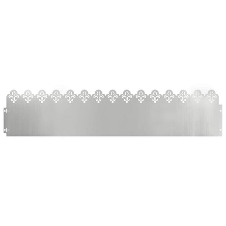 Vidaxl gazonranden 30 pcs zilver 103 x 0,05 x 22 cm