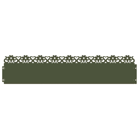 Vidaxl gazonranden 20 pcs olijf groen 103 x 0,05 x 22 cm staal