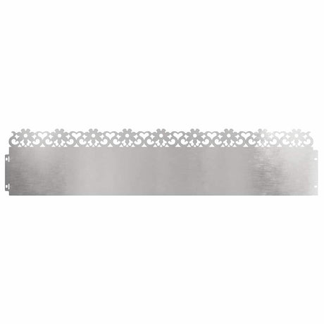 Vidaxl gazonranden 20 pcs zilver 103 x 0,05 x 22 cm roestvrij staal