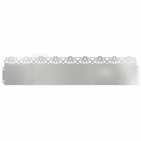 Vidaxl gazonranden 30 pcs zilver 103 x 0,05 x 22 cm