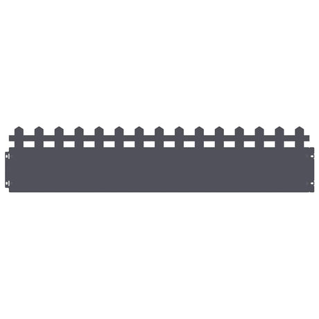 Vidaxl gazonranden 10 pcs antraciet 103 x 0,05 x 22 cm staal