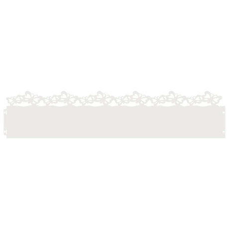 Vidaxl gazonranden 20 pcs wit 103 x 0,05 x 22 cm staal