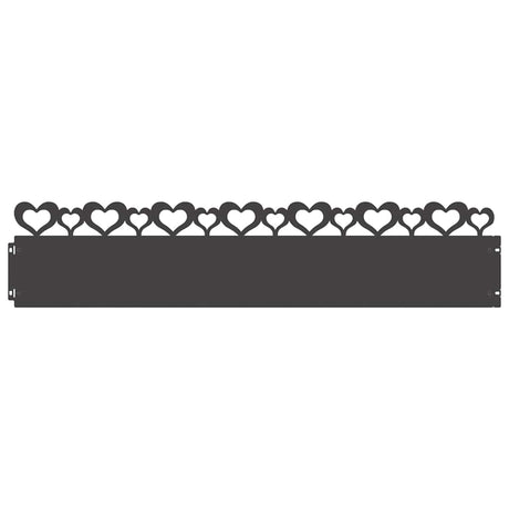 Vidaxl gazonranden 30 pcs zwart 103 x 0,05 x 22 cm staal
