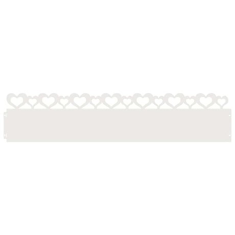 Vidaxl gazonranden 20 pcs wit 103 x 0,05 x 22 cm staal