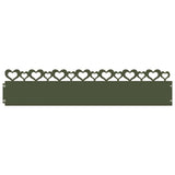Vidaxl gazonranden 30 pcs olijf groen 103 x 0,05 x 22 cm staal