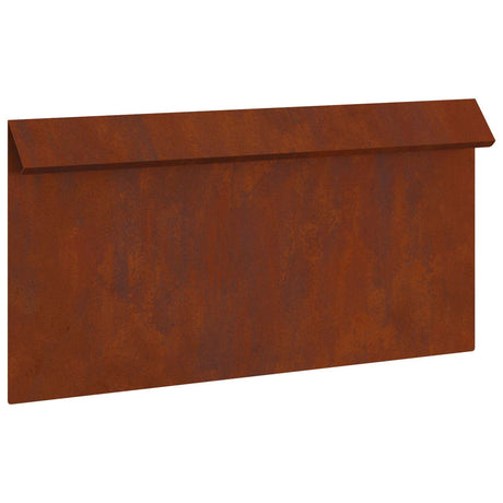 Vidaxl slakkenhekje roestig 50 x 3,5 x 25 cm cortenstaal