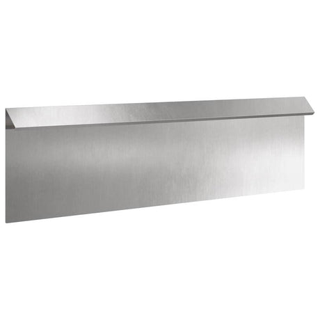 Vidaxl slakkenhekje zilver 100 x 3,5 x 25 cm roestvrij staal