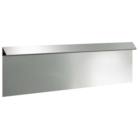 Vidaxl slakkenhekje 16 pcs zilver 100 x 3,5 x 25 cm