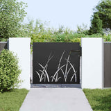 Vidaxl tuinpoort met slot zwart 85 x 100 cm poedergecoat staal