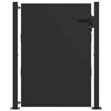 Vidaxl tuinpoort met slot zwart 110 x 130 cm gepoedercoat staal
