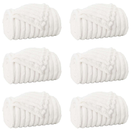 Vidaxl kleden 6 pcs wit 200 x 150 cm fleece