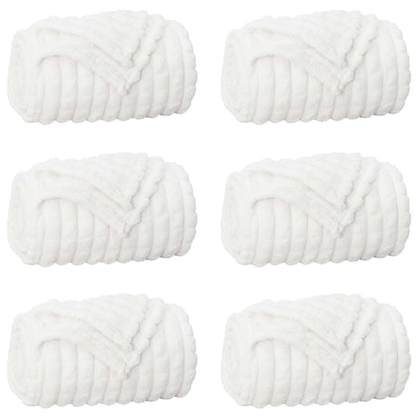 Vidaxl kleden 6 pcs wit 200 x 150 cm fleece
