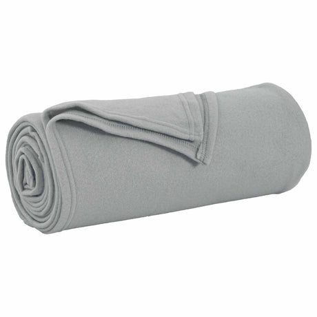 Vidaxl gooi deken grijs 240 x 220 cm fleece
