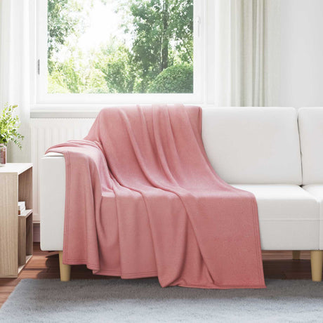Vidaxl gooi deken roze 200 x 150 cm fleece